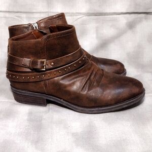 Baretraps Brown Yvette Ankle Boots 8.5M Excellent‎ Condition